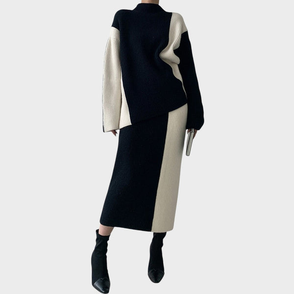 Pilar | Set aus Rock und Strickpullover