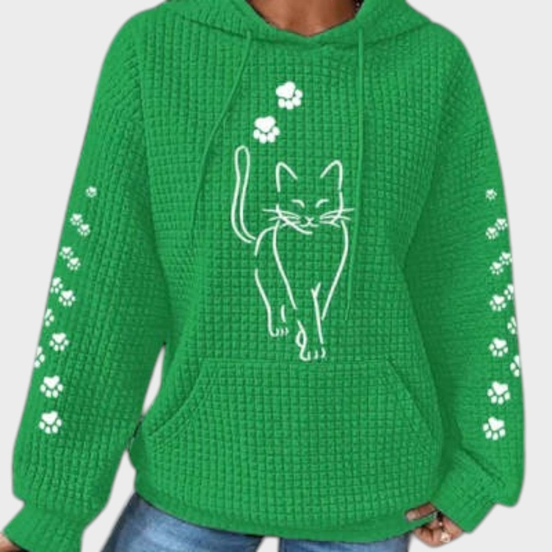 Fatinha | Pullover mit Katzenmuster