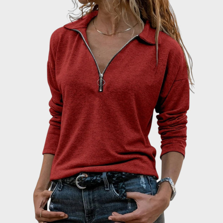 Dulce | Feinstrickpullover mit Reißverschluss