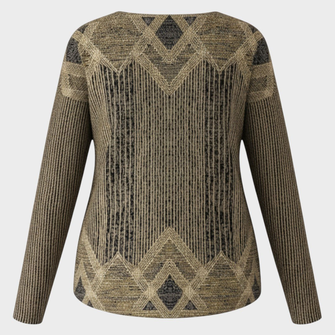 Margaret | Vintage-Bluse mit Muster