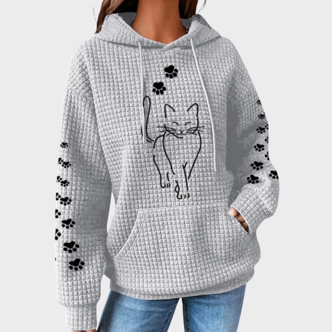 Fatinha | Pullover mit Katzenmuster