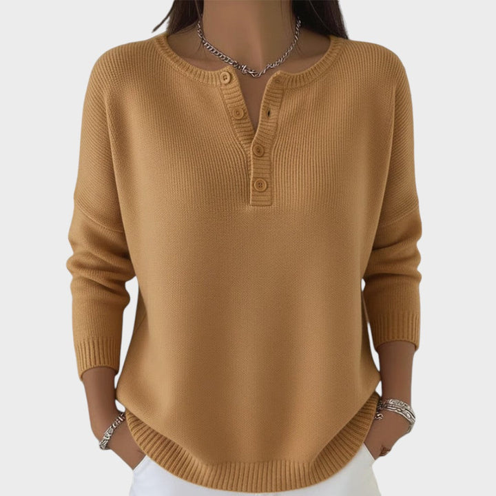 Clarisse | Strickpullover mit Knöpfen