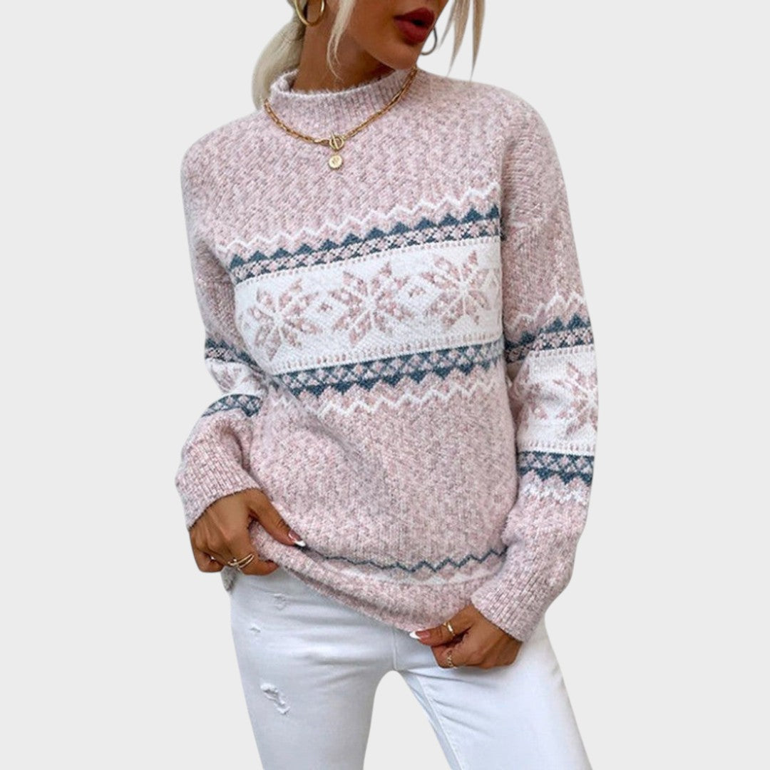 Emma | Pullover mit Schneeflockenmuster