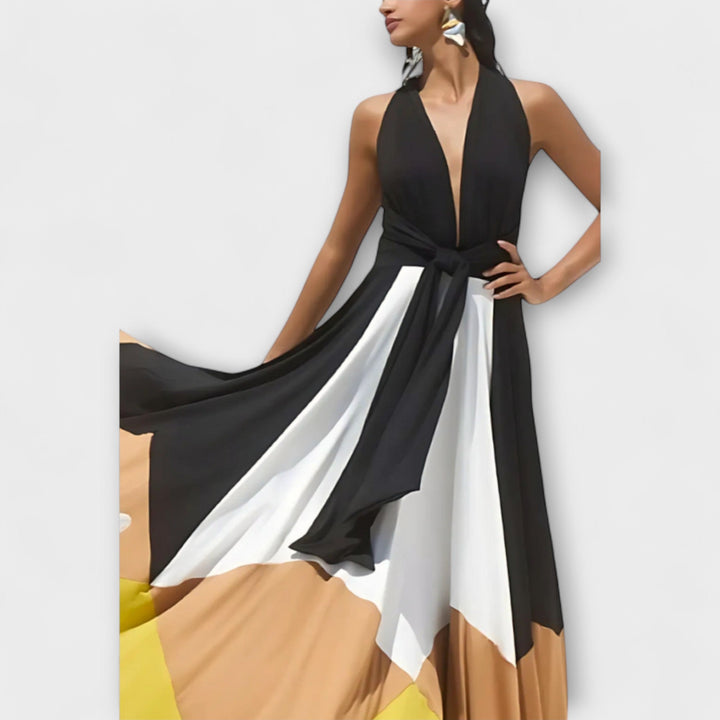 Nava | Langes Rückenfreies Kleid