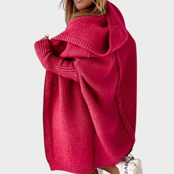Marcela | Oversized Strickjacke mit Kapuze