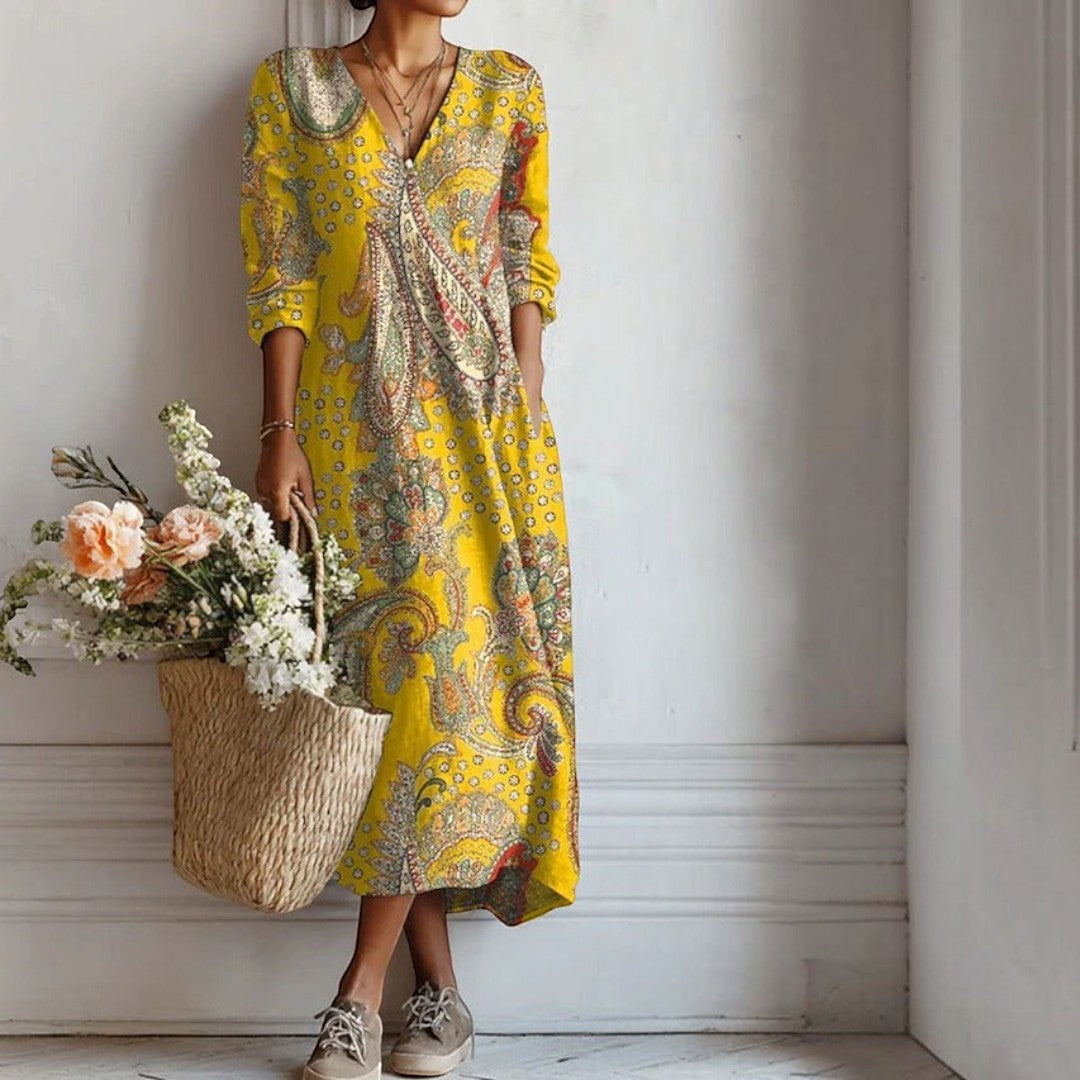 Leuchtendes Boho-Kleid für Damen