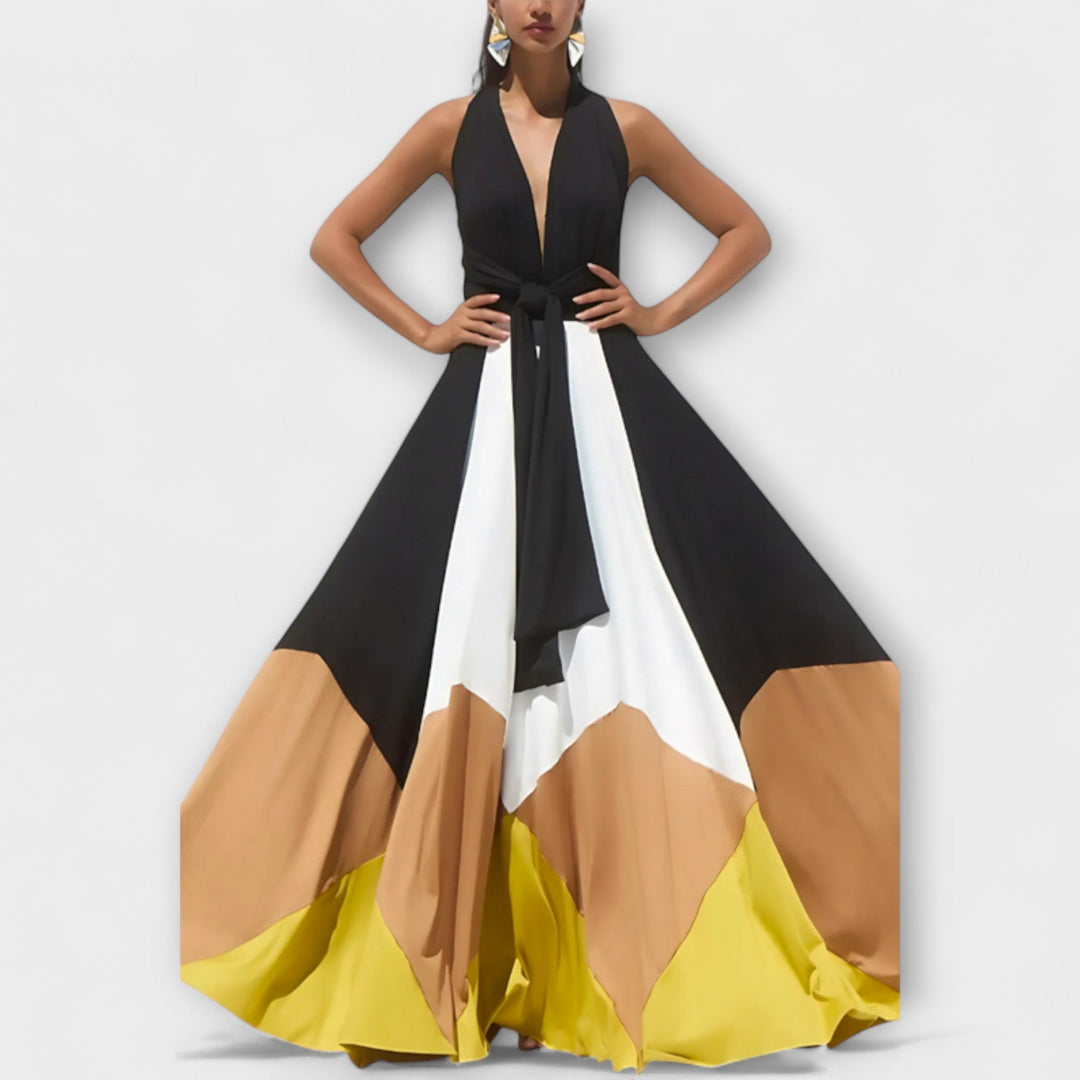 Nava | Langes Rückenfreies Kleid