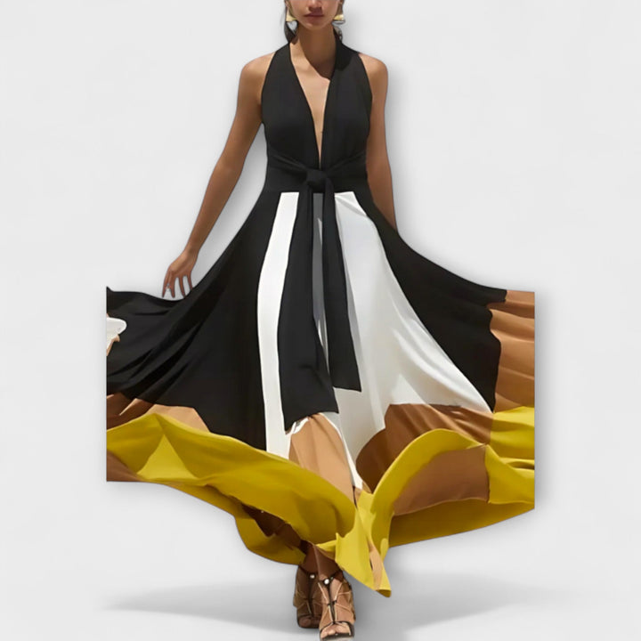 Nava | Langes Rückenfreies Kleid
