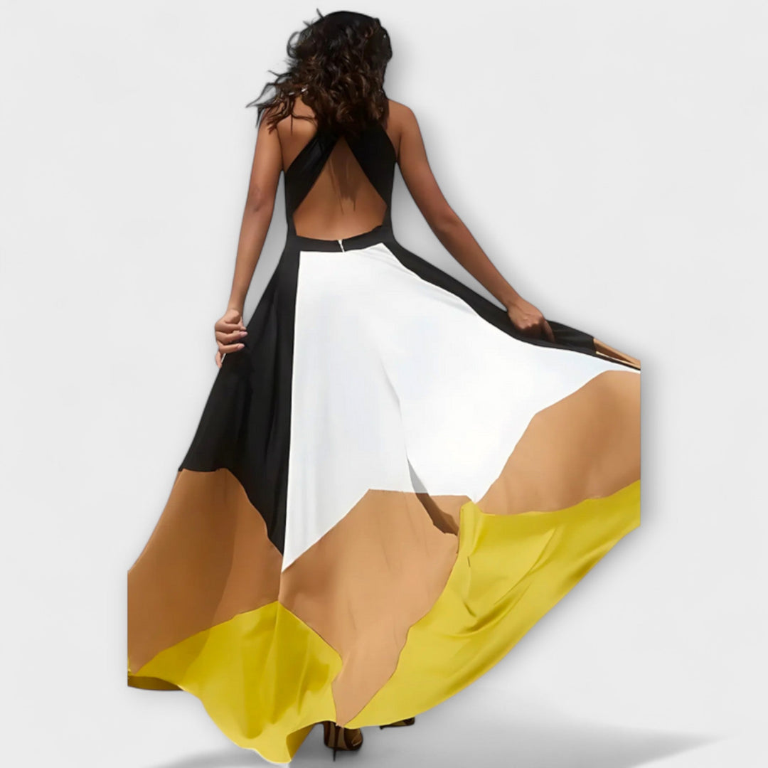 Nava | Langes Rückenfreies Kleid