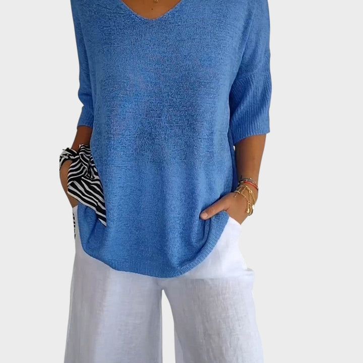 Filipa | V-Ausschnitt Pullover
