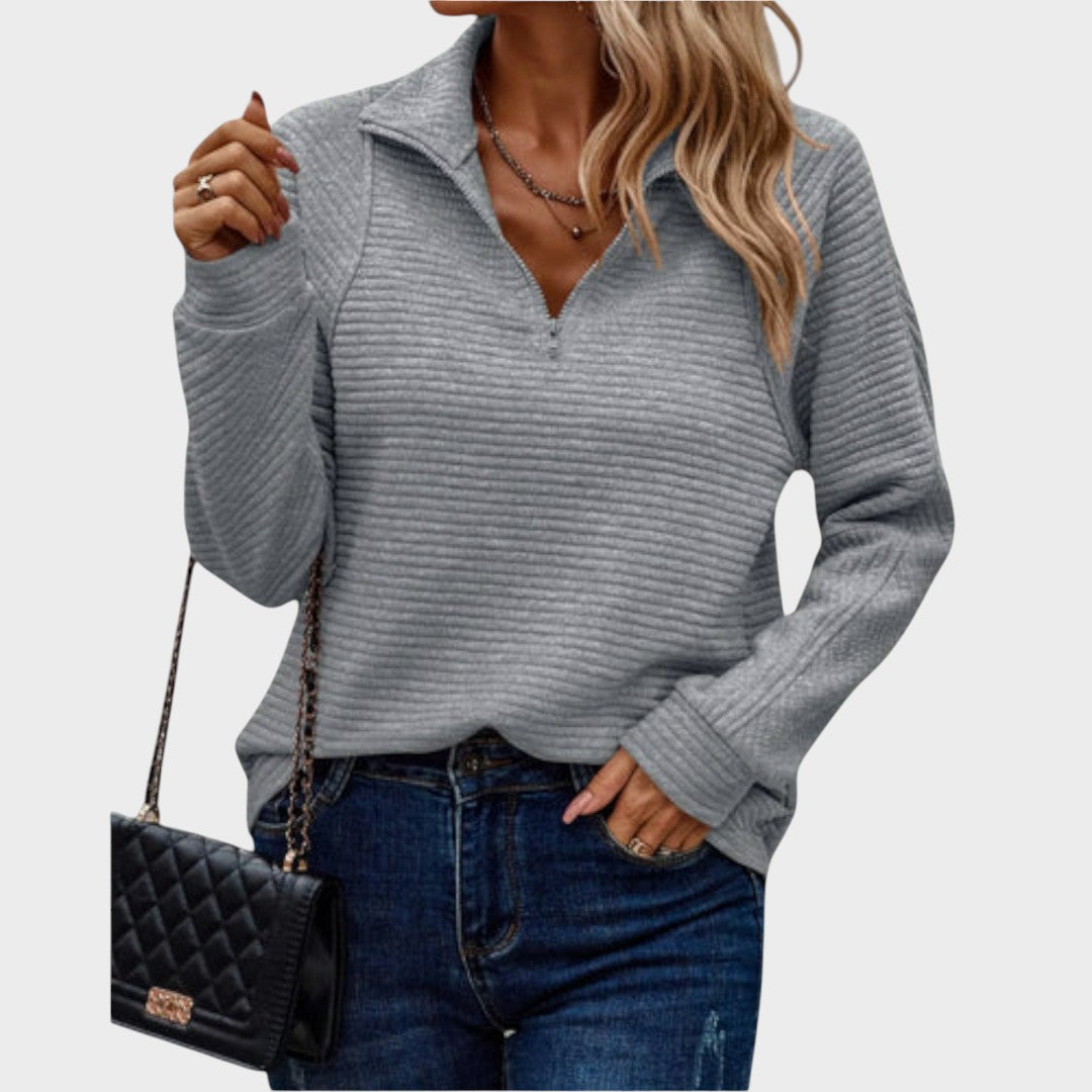 Cíntia | Pullover mit Reißverschluss