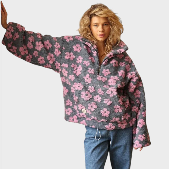Renata | Pullover mit halbem Reißverschluss