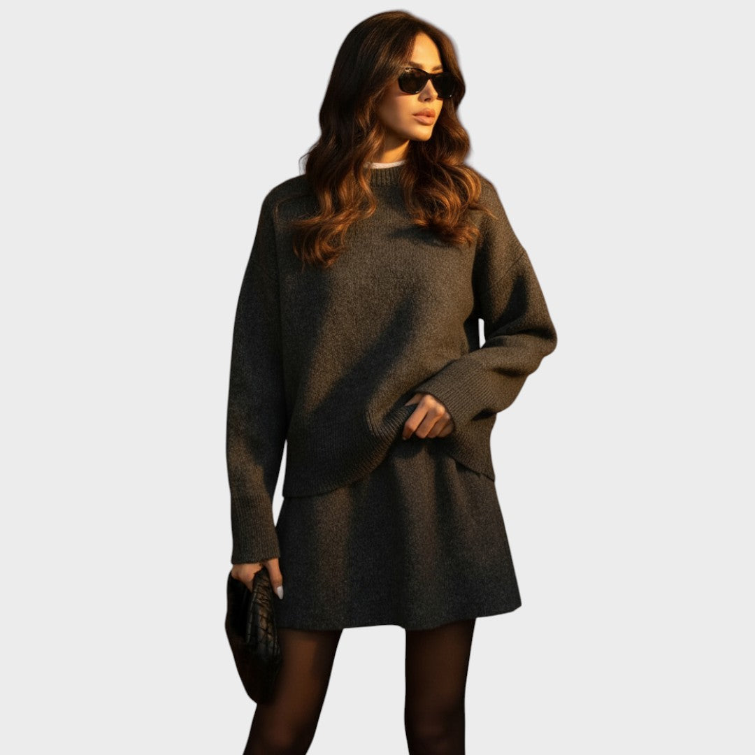 Lara | Strickrock und Pullover Set