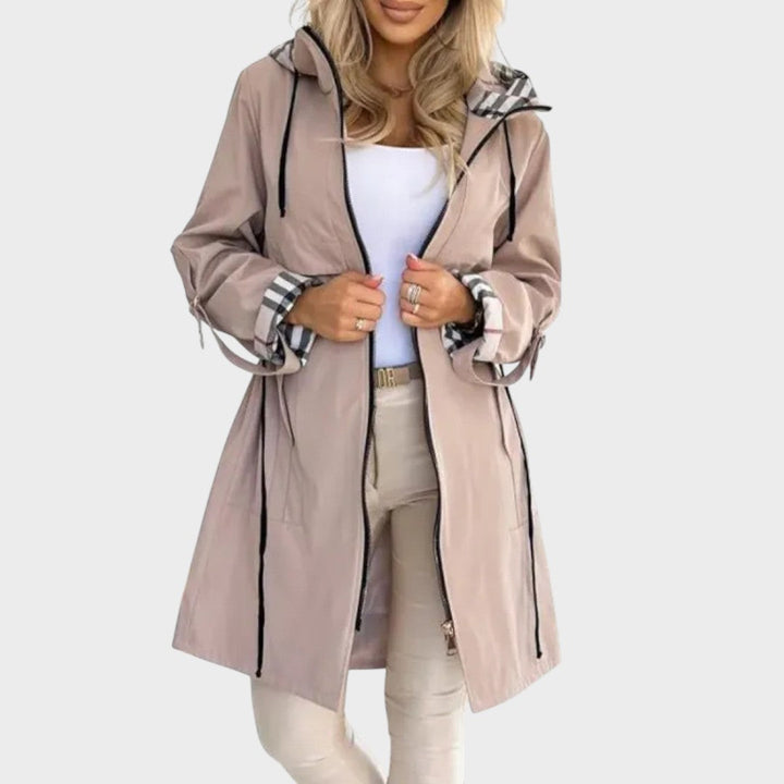 Nala | Elegante Gabardine mit Kapuze