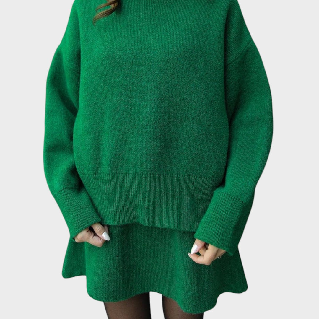 Lara | Strickrock und Pullover Set