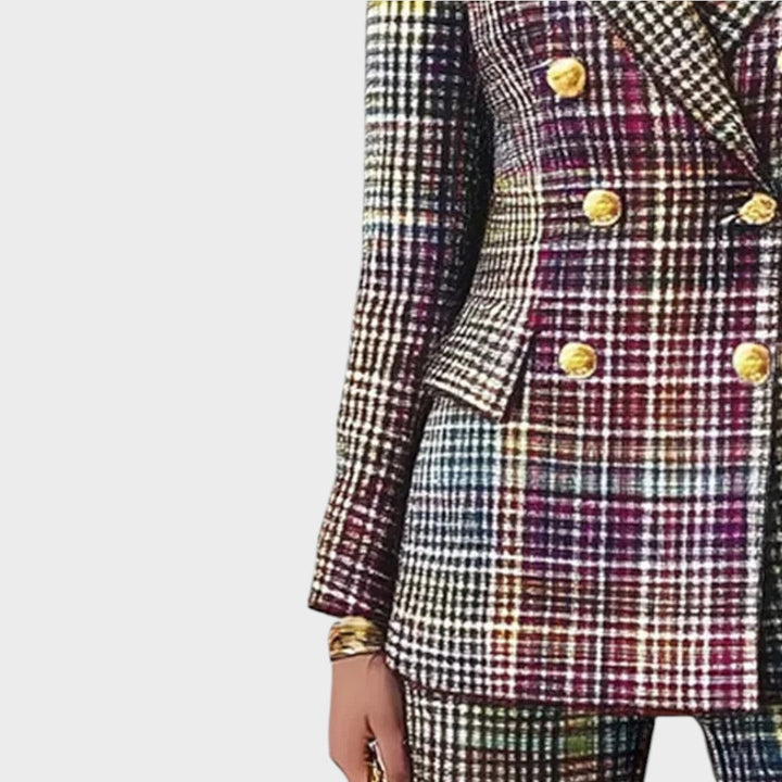 Haily |  Anzugset mit buntem Muster
