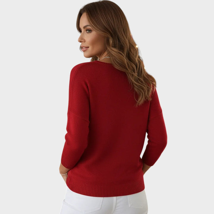 Clarisse | Strickpullover mit Knöpfen