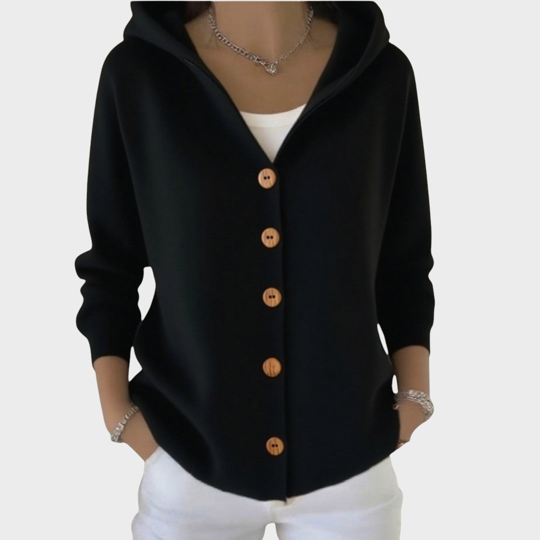 Naomi | Strickjacke mit Kapuze