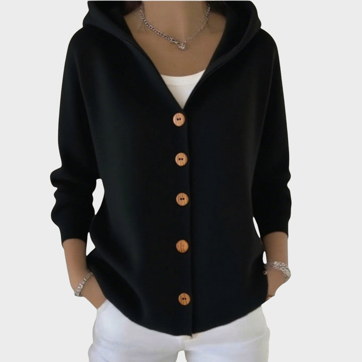 Naomi | Strickjacke mit Kapuze