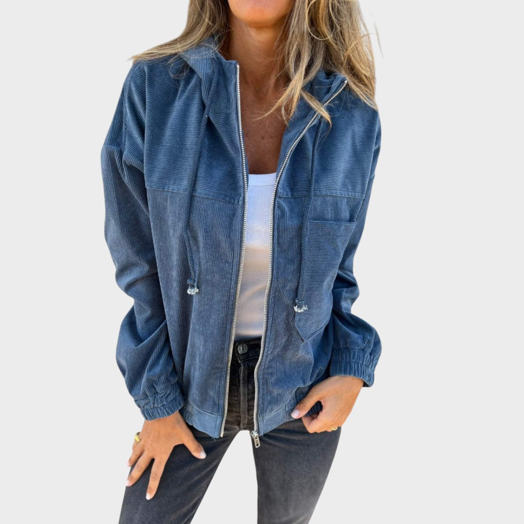 Ella | Cordjacke mit Kapuze