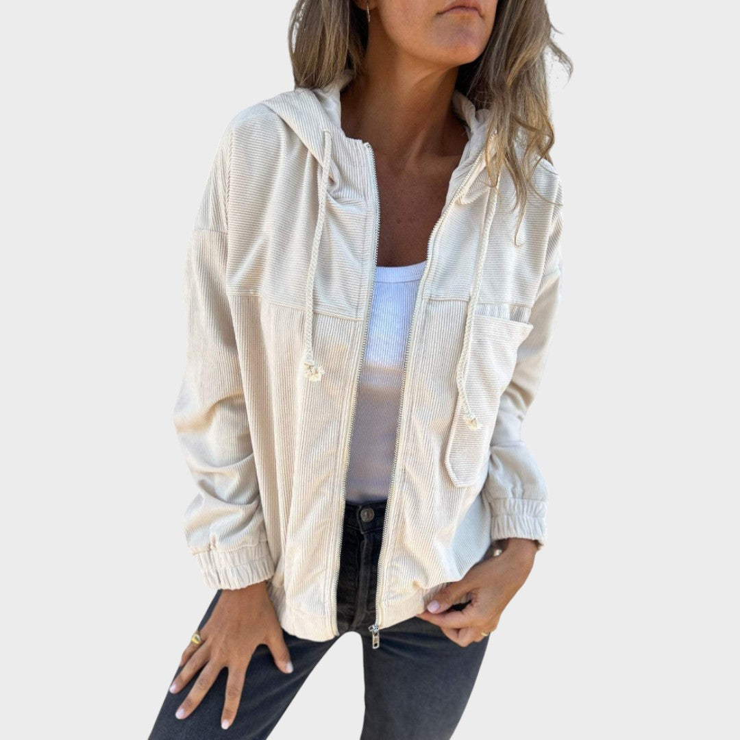 Ella | Cordjacke mit Kapuze