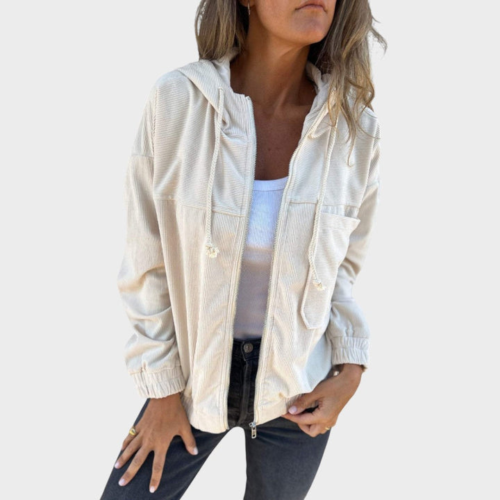 Ella | Cordjacke mit Kapuze