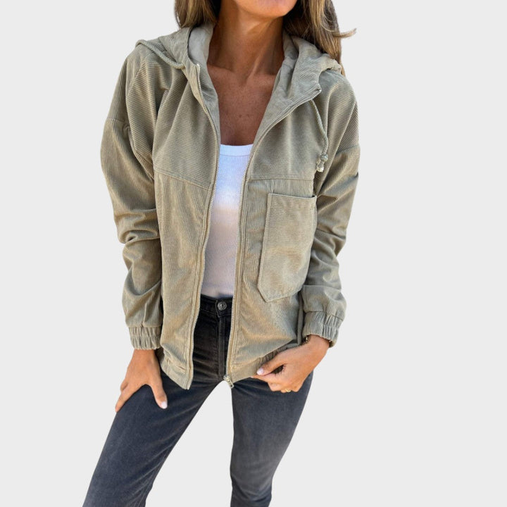 Ella | Cordjacke mit Kapuze