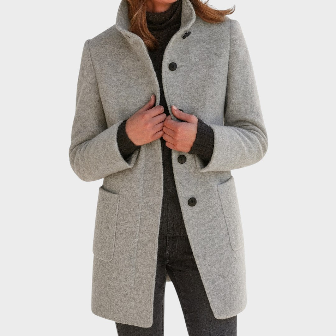 Dalila | Eleganter Mantel mit Knöpfen