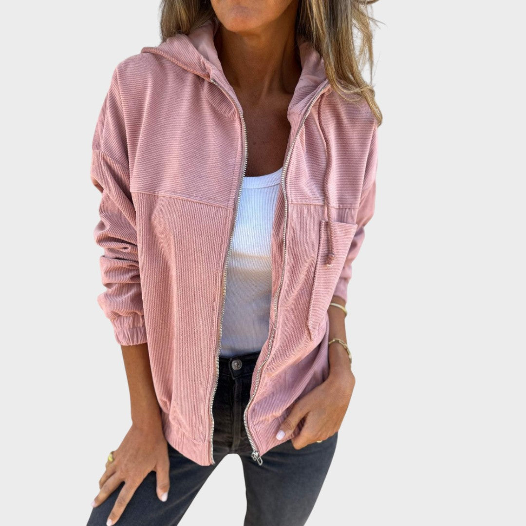Ella | Cordjacke mit Kapuze