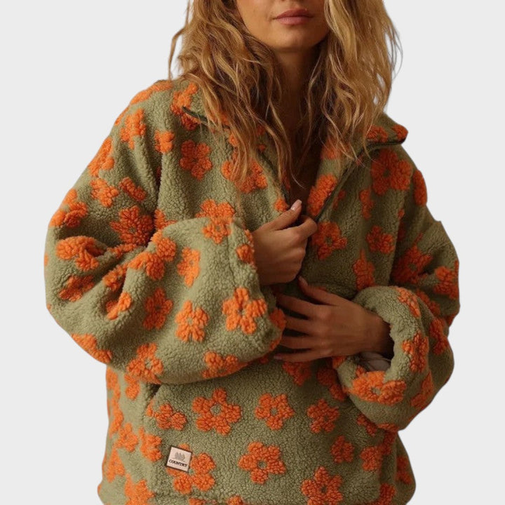 Renata | Pullover mit halbem Reißverschluss