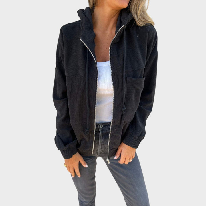 Ella | Cordjacke mit Kapuze