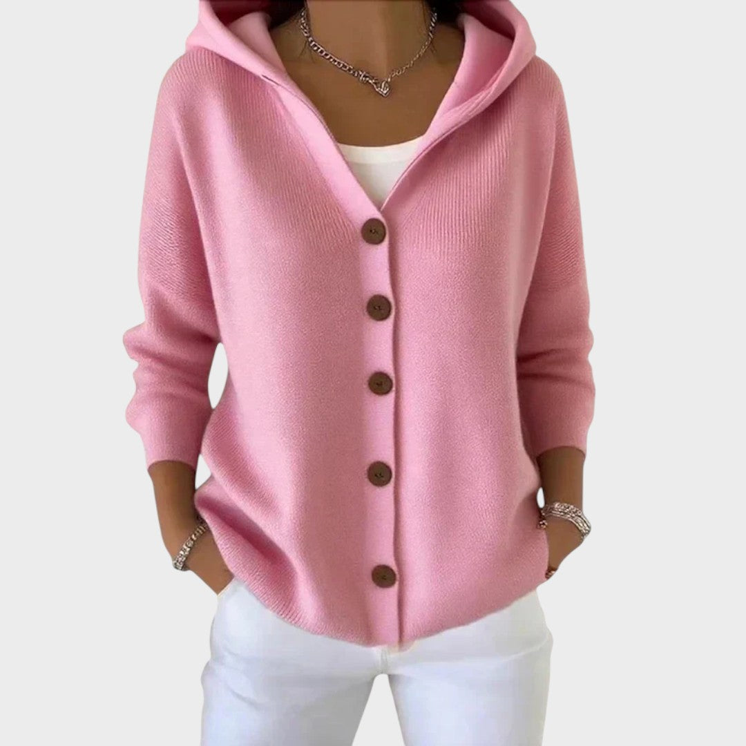 Naomi | Strickjacke mit Kapuze