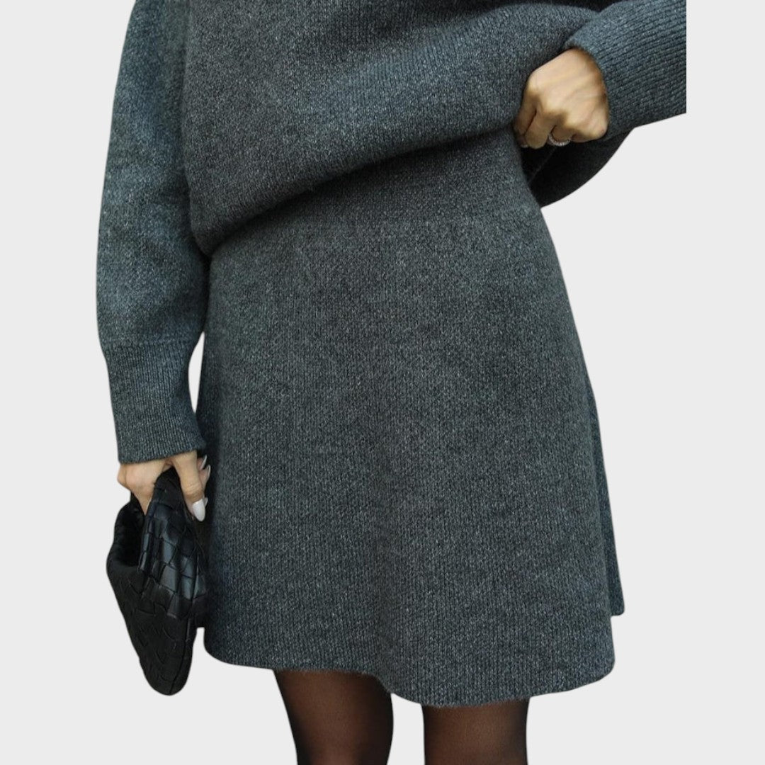 Lara | Strickrock und Pullover Set