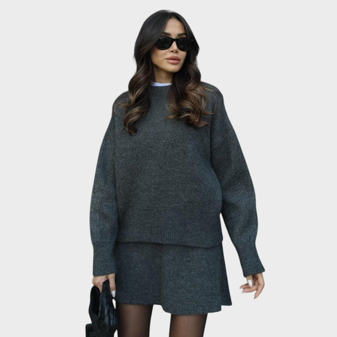 Lara | Strickrock und Pullover Set
