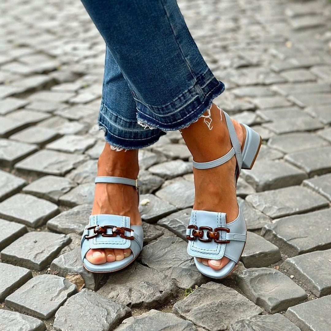 Azzurra | Azure Absatzsandalen