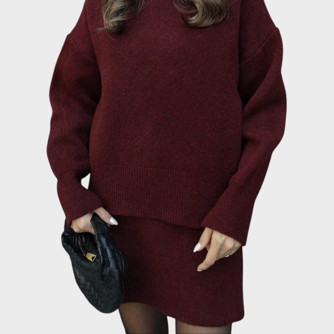 Lara | Strickrock und Pullover Set