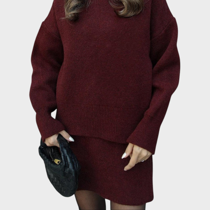 Lara | Strickrock und Pullover Set