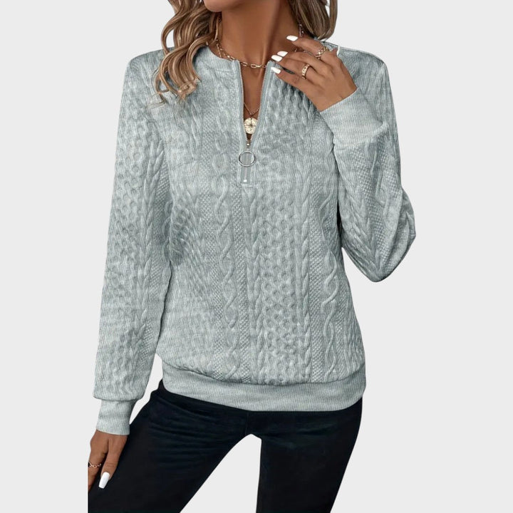 Zulmira | Strickpullover mit Reißverschluss