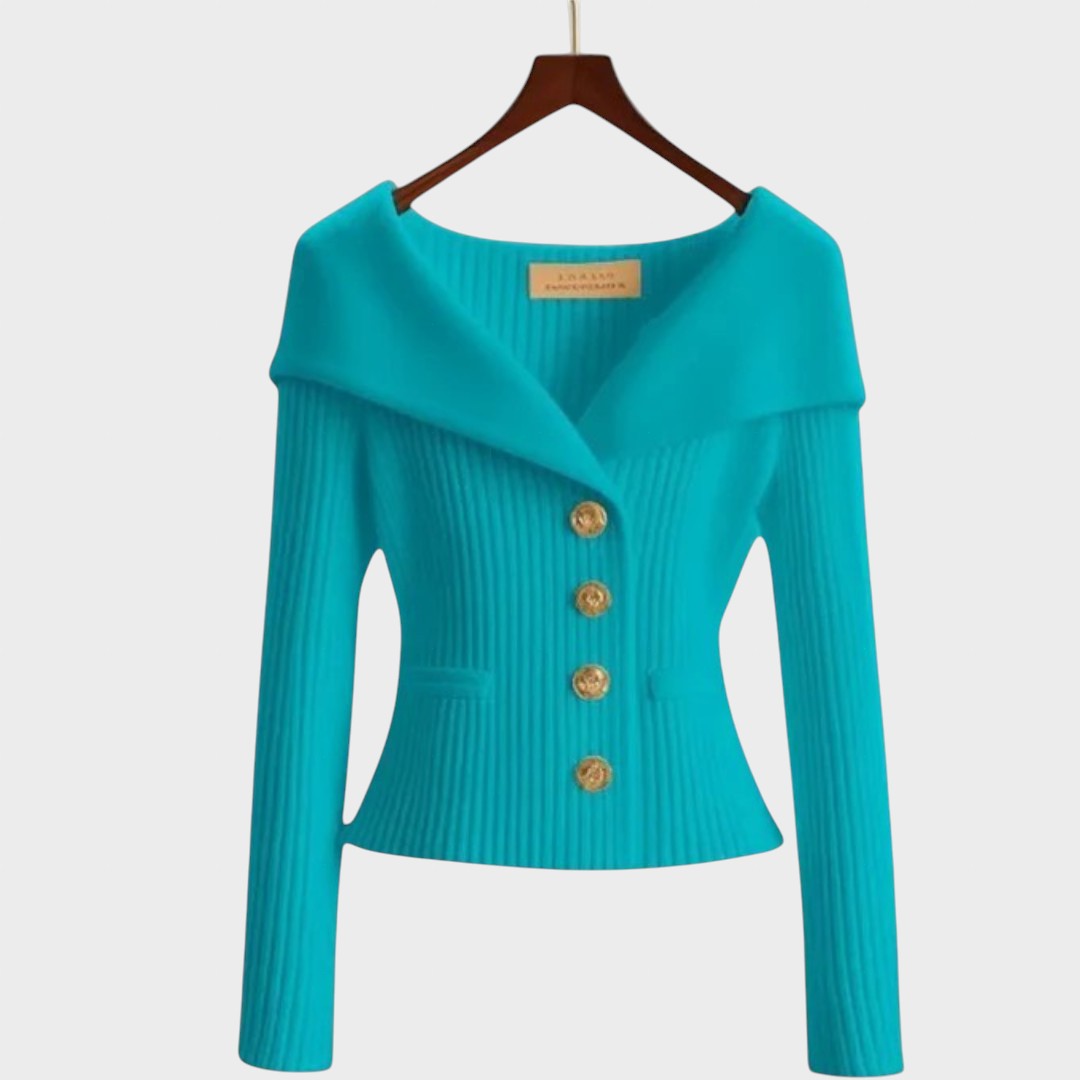 Nicole | Eleganter Rippstrick-Cardigan