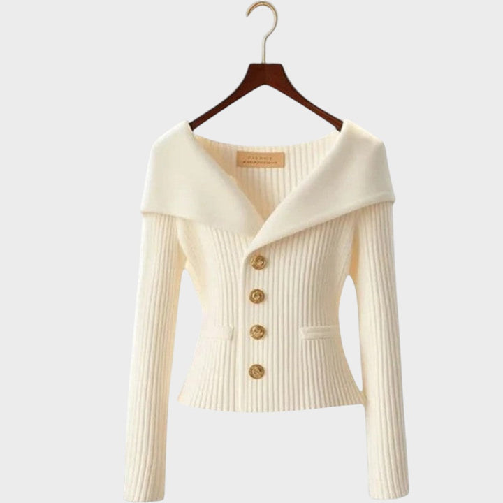Nicole | Eleganter Rippstrick-Cardigan