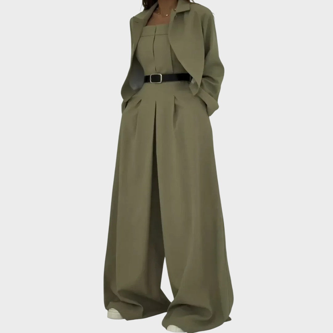 Ariana | Damen Overall und Jacken Set