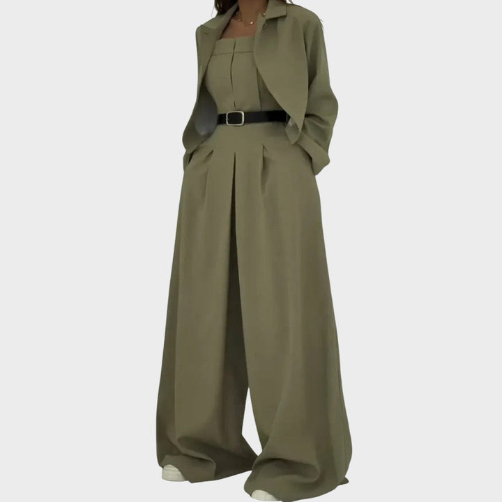 Ariana | Damen Overall und Jacken Set