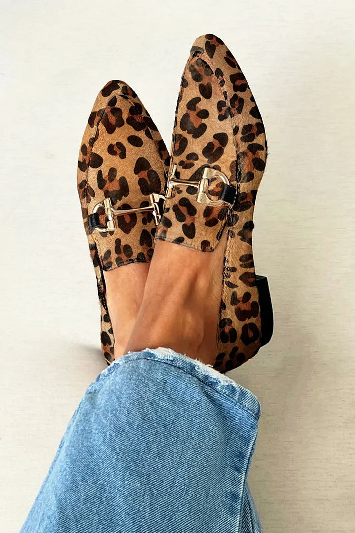 Gia | Elegante Leoparden-Mokassins