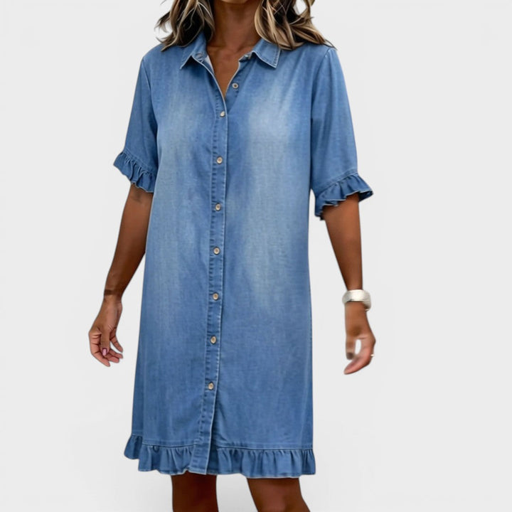 Camille | Elegantes Denim-Kleid