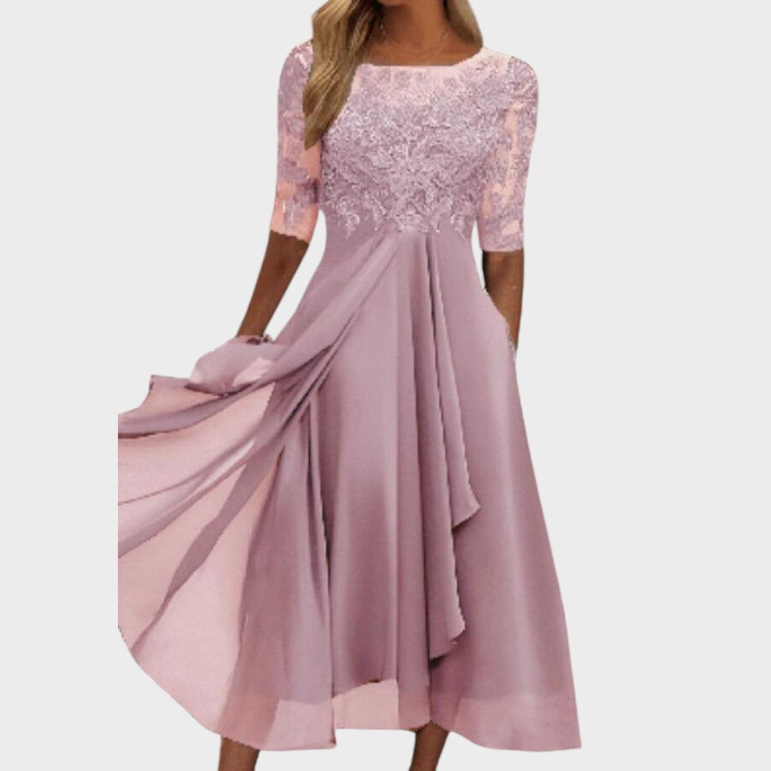 Gabhi | Midi-Kleid mit Spitzen-Details