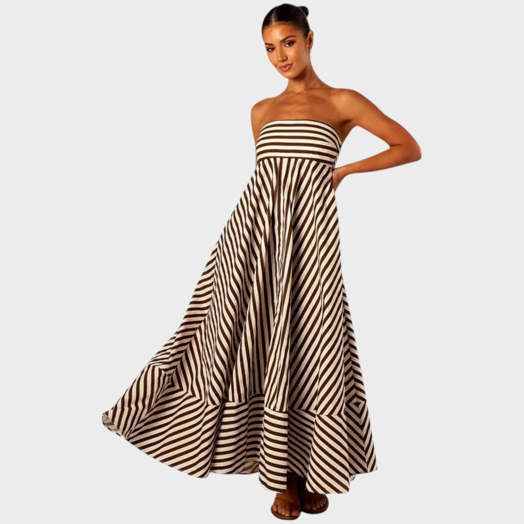 Mira | Trägerloses Maxikleid