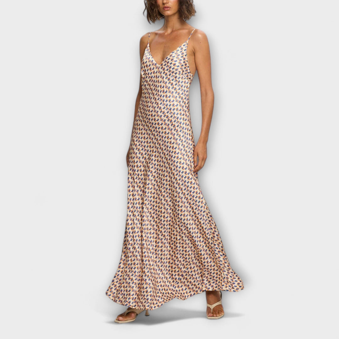 Tove | Elegante Maxikleider mit geometrischem Muster