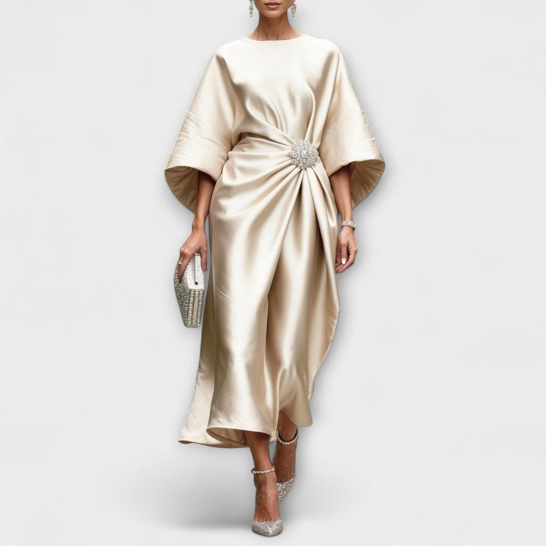 Liora | Luxuriöse Satin-Maxikleider mit Pailletten