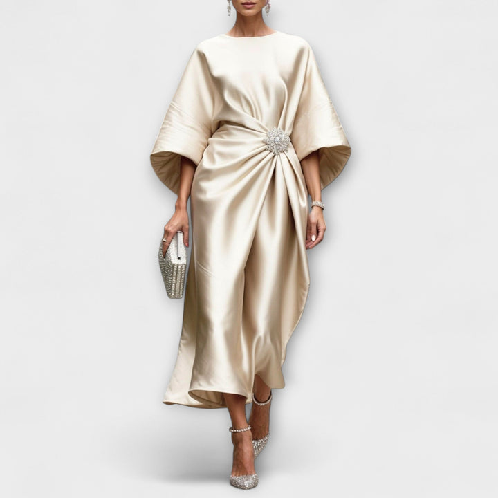 Liora | Luxuriöse Satin-Maxikleider mit Pailletten