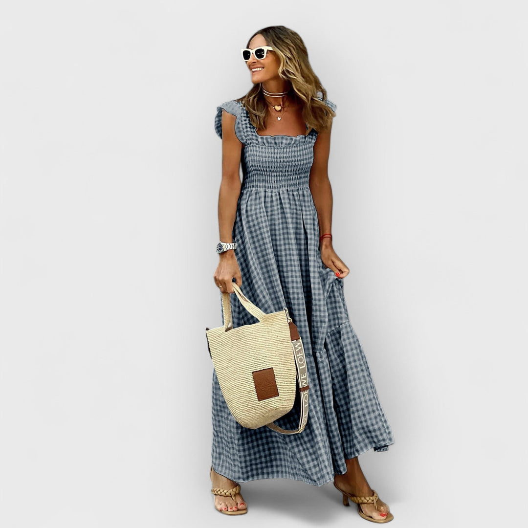 Belle | Maxikleid mit Puffärmeln